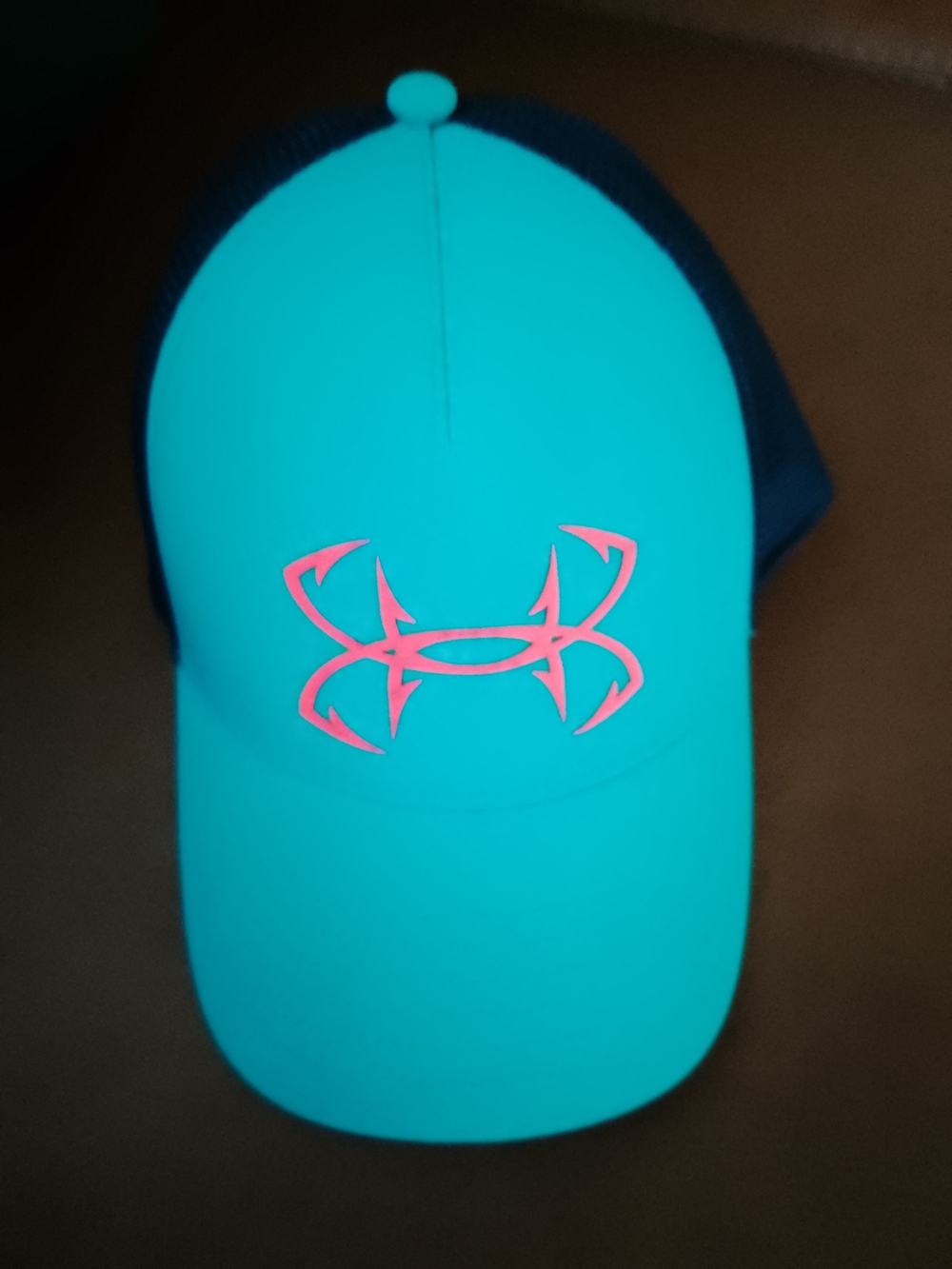 Under Armour Woman Teal and Pink Logo Cap
